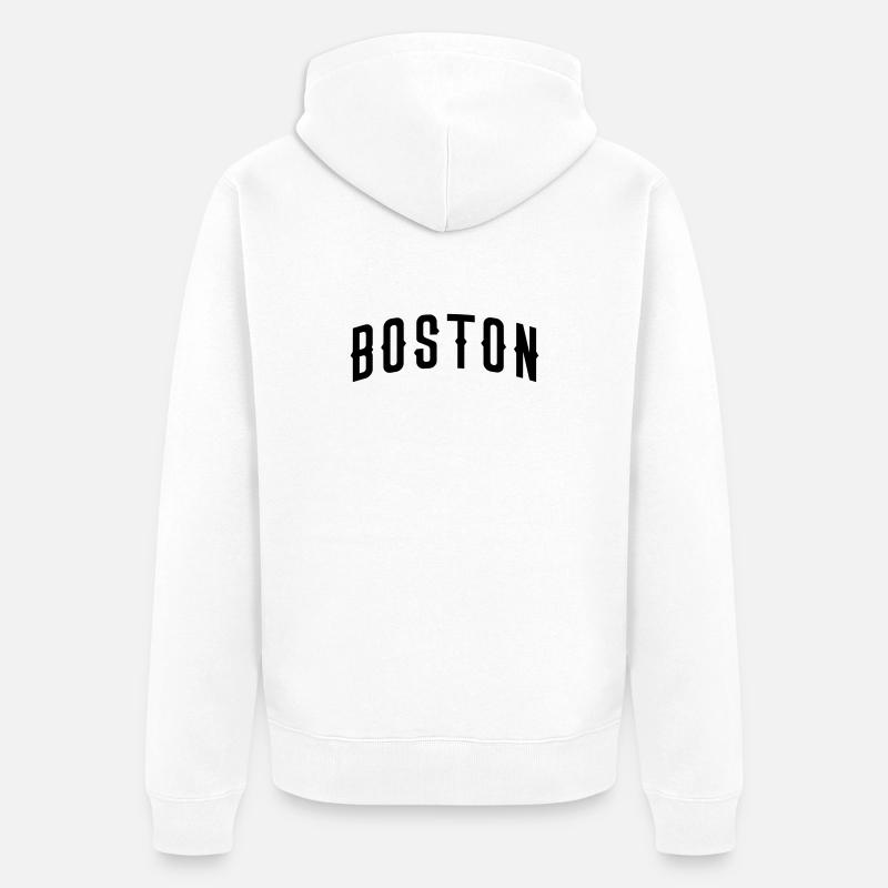 Boston - Veste à capuche bio Premium Unisexe - blanc