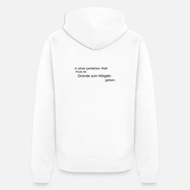 Raison de se plaindre - Veste à capuche bio Premium Unisexe - blanc