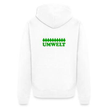Environnement - Veste à capuche bio Premium Unisexe - blanc - Dos - Thijin (182cm)
