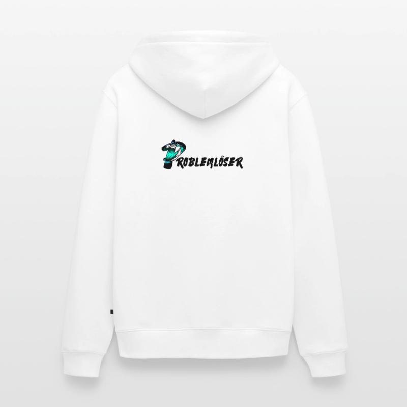 Problem solver text Unisex Premium Organic Zip Hoodie
