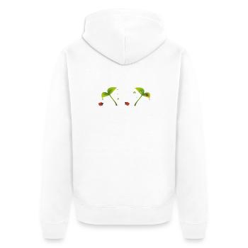Ladybird - Unisex Premium Organic Zip Hoodie - white - Back - Thijin (182cm)