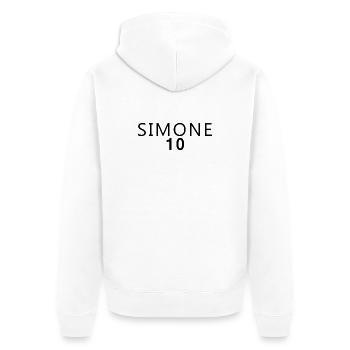 Dschungel 2026 Karneval Kostüm Simone - Unisex Premium Bio Zip Hoodie - Weiß - Hinten - Thijin (182cm)