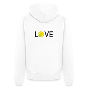 Amateur de tennis - Veste à capuche bio Premium Unisexe - blanc - Dos - Thijin (182cm)
