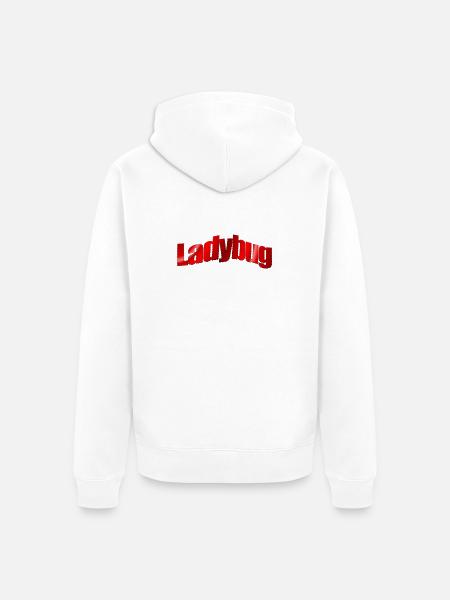 Dezentes Logo Ladybug - Unisex Premium Bio Zip Hoodie - Weiß