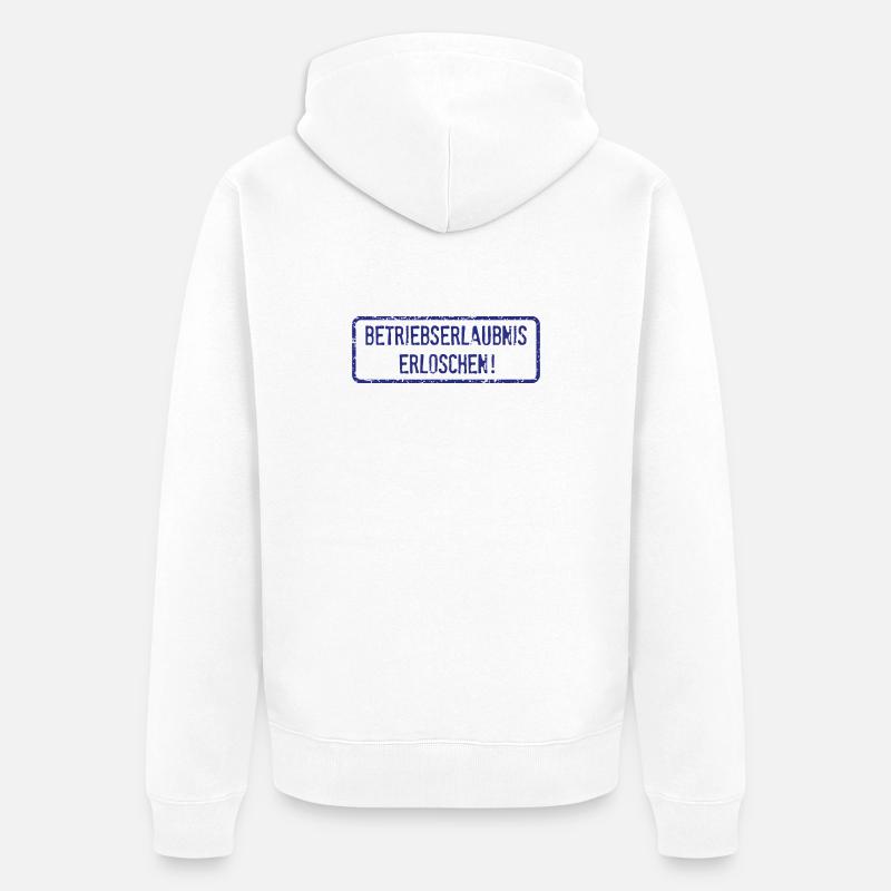 Licence d’exploitation expirée ! - Veste à capuche bio Premium Unisexe - blanc