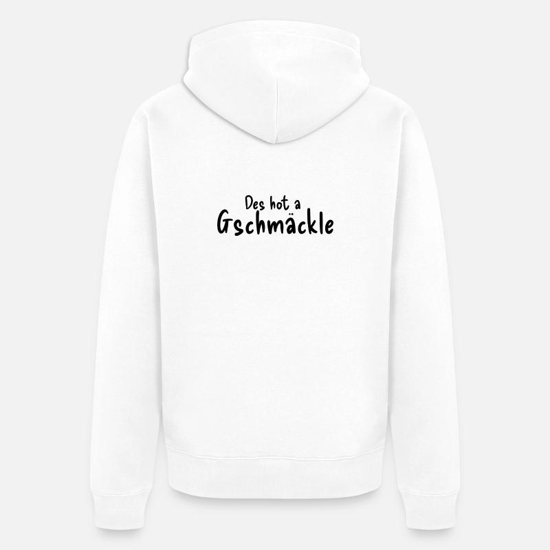 Gschmäckle - Unisex Premium Bio Zip Hoodie - Weiß