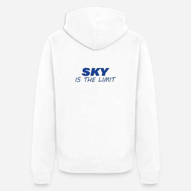 Il n’y a pas de limite - Veste à capuche bio Premium Unisexe - blanc