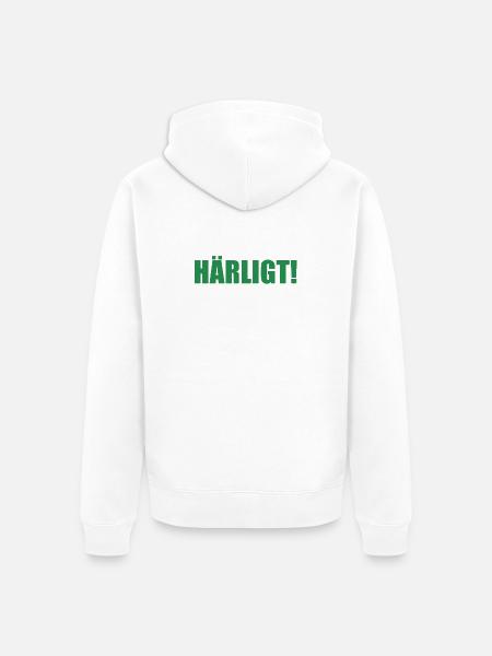 Vert-noir de Göteborg - Veste à capuche bio Premium Unisexe - blanc