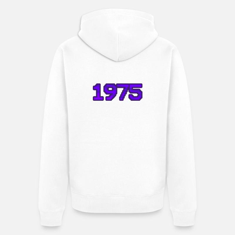 Nerd 1975 - Veste à capuche bio Premium Unisexe - blanc