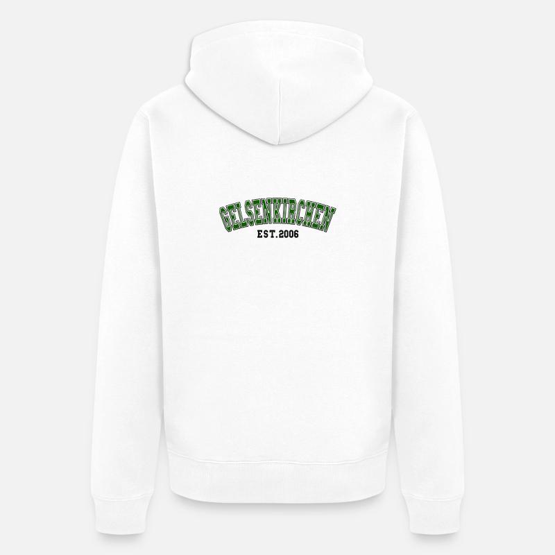 Fondation de Gelsenkirchen en 2006 - Veste à capuche bio Premium Unisexe - blanc
