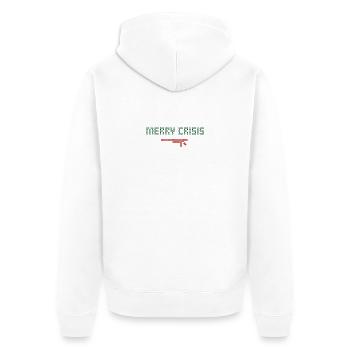 Crise joyeuse - Veste à capuche bio Premium Unisexe - blanc - Dos - Thijin (182cm)