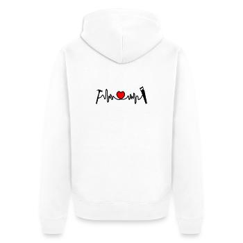 Logo for carpenter carpenter - Unisex Premium Organic Zip Hoodie - white - Back - Thijin (182cm)