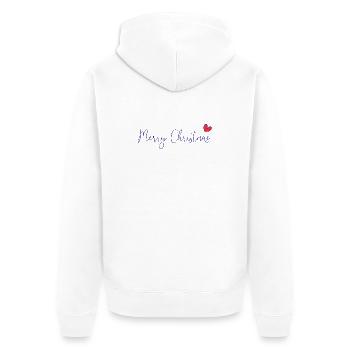 CHRISTMAS. YEAR. ANNIVERSARY. RETIREMENT. DAD. MAMAM. - Unisex Premium Organic Zip Hoodie - white - Back - Thijin (182cm)