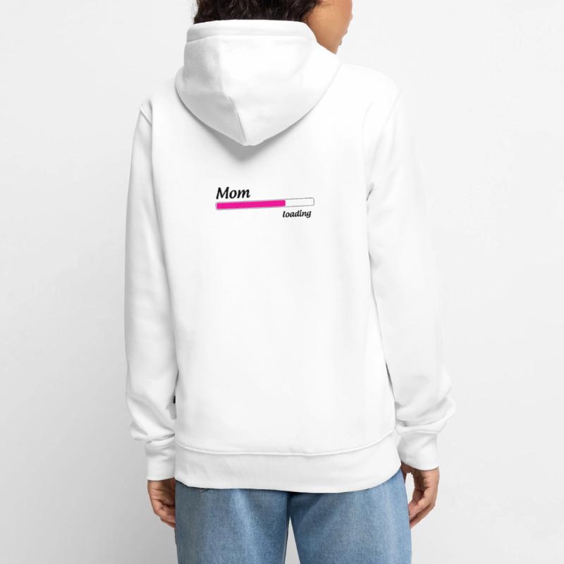 Maman loading... Please Wait - Future Mère Veste à capuche bio Premium Unisexe