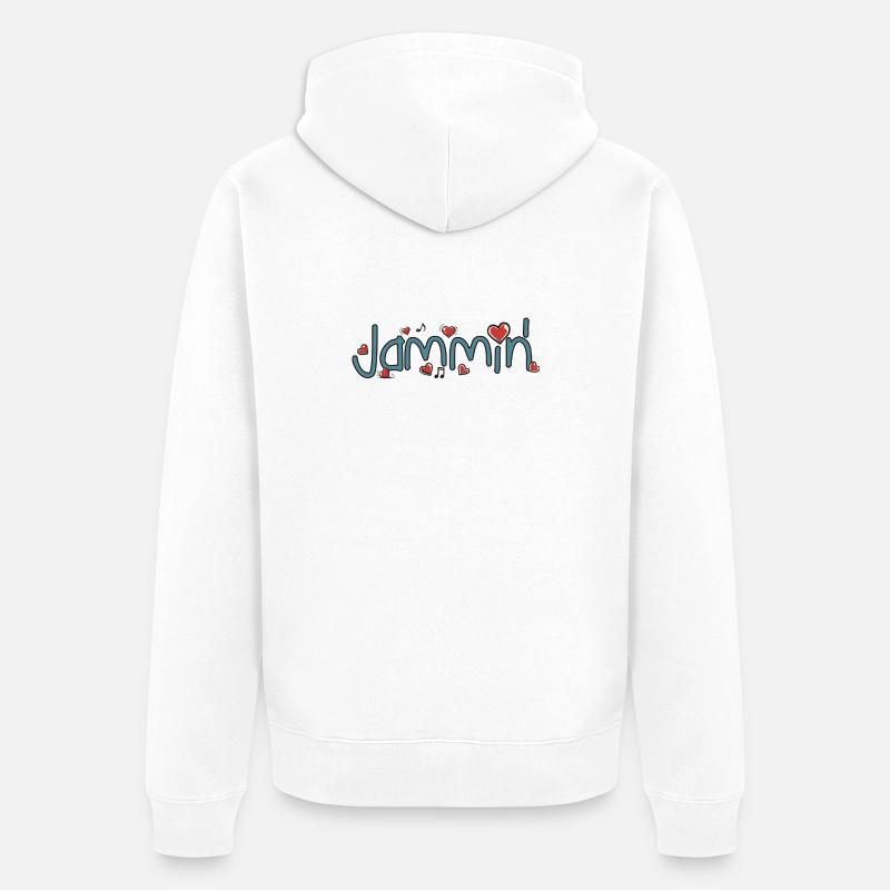 Jammin' - Veste à capuche bio Premium Unisexe - blanc