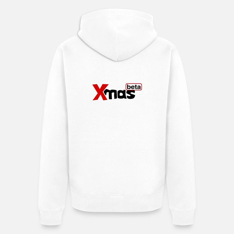 Noël bêta - Veste à capuche bio Premium Unisexe - blanc