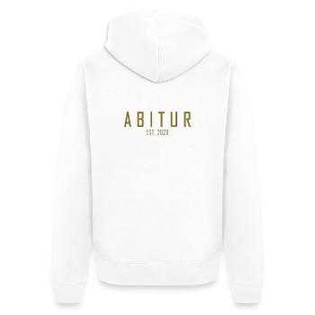 Abitur 2026 - Veste à capuche bio Premium Unisexe - blanc - Dos - Thijin (182cm)