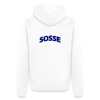 Sosse pour toujours - Veste à capuche bio Premium Unisexe - blanc - Dos - Thijin (182cm)