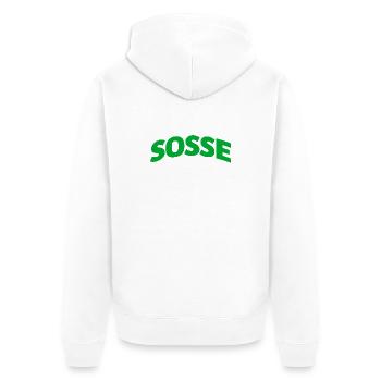 Sosse pour toujours - Veste à capuche bio Premium Unisexe - blanc - Dos - Thijin (182cm)