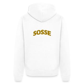 Sosse pour toujours - Veste à capuche bio Premium Unisexe - blanc - Dos - Thijin (182cm)
