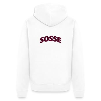 Sosse pour toujours - Veste à capuche bio Premium Unisexe - blanc - Dos - Thijin (182cm)