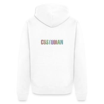 Gardien de l’école - Veste à capuche bio Premium Unisexe - blanc - Dos - Thijin (182cm)