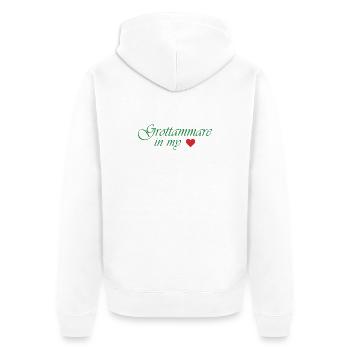 Grottammare dans mon cœur - Veste à capuche bio Premium Unisexe - blanc - Dos - Thijin (182cm)