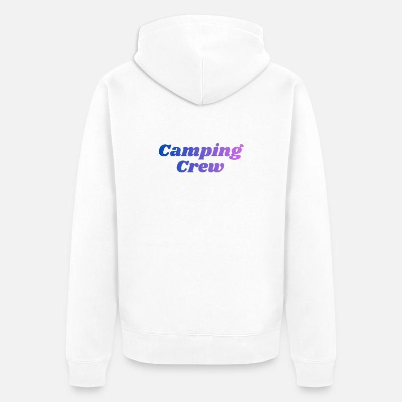 Équipe de camping - Veste à capuche bio Premium Unisexe - blanc