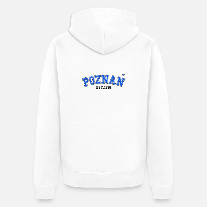 Fondation de Poznań en 1996 - Veste à capuche bio Premium Unisexe - blanc