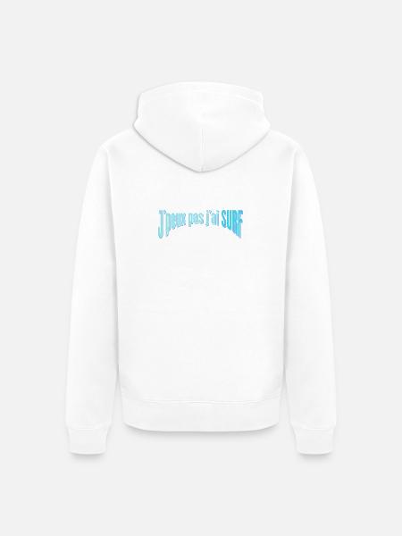 J'peux pas j'ai SURF - Veste à capuche bio Premium Unisexe - blanc