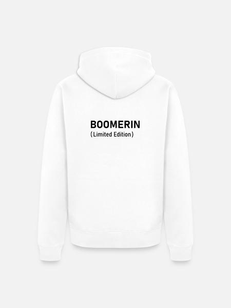 Édition limitée Boomerin - Veste à capuche bio Premium Unisexe - blanc