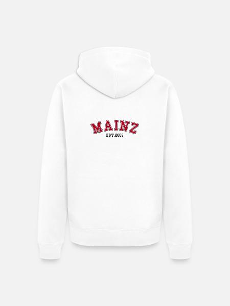 Mainz gegründet 2006 - Unisex Premium Bio Zip Hoodie - Weiß