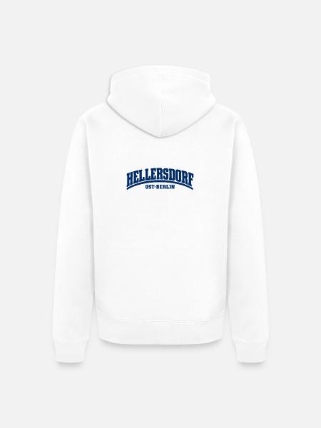 Hellersdorf - Ost-Berlin - Bezirk - Deutschland - Unisex Premium Bio Zip Hoodie - Weiß