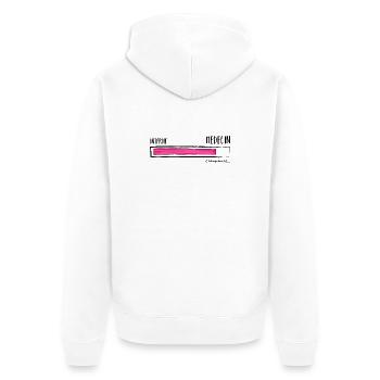 Intern Arzt Laden. Humor Zukünftiger Arzt - Unisex Premium Bio Zip Hoodie - Weiß - Hinten - Thijin (182cm)
