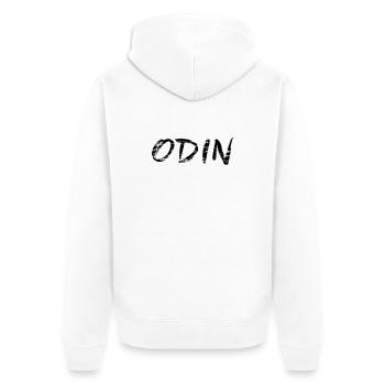 Odin - Unisex Premium Organic Zip Hoodie - white - Back - Thijin (182cm)