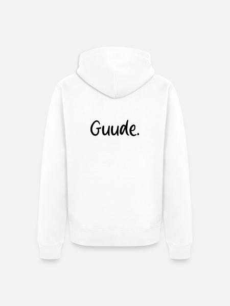 Guude - Unisex Premium Bio Zip Hoodie - Weiß