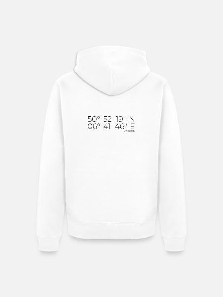 Coordinates Kerpen - Unisex Premium Organic Zip Hoodie - white