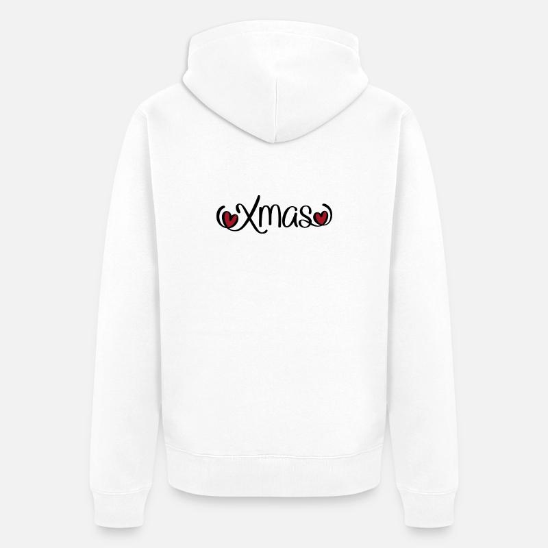 Noël - Veste à capuche bio Premium Unisexe - blanc