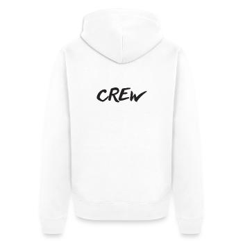 Crew - Unisex Premium Bio Zip Hoodie - Weiß - Hinten - Thijin (182cm)
