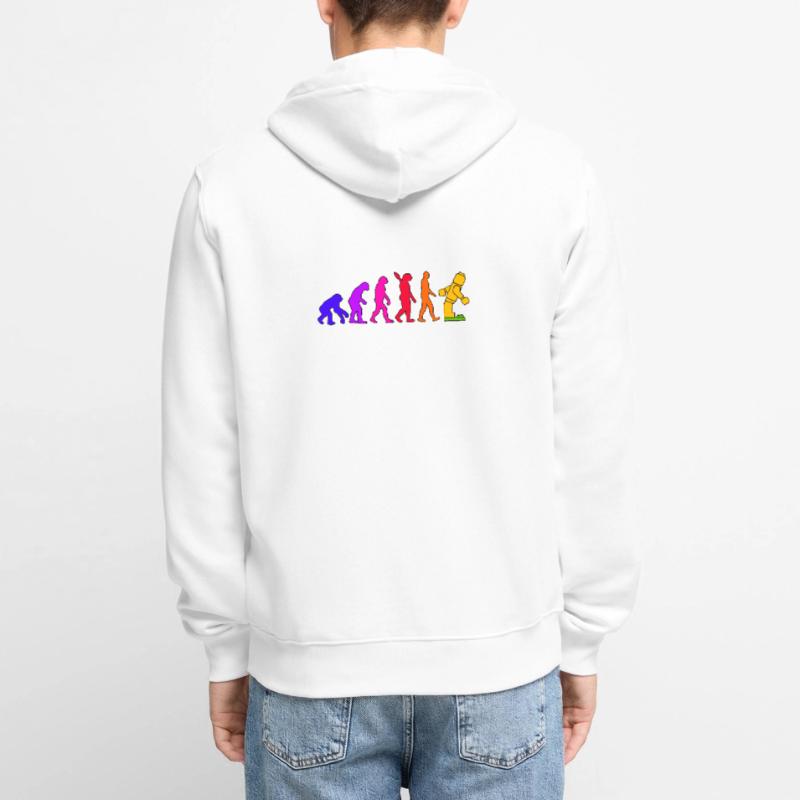 Brique de serrage Evolution Humanity Brique cloutée Veste à capuche bio Premium Unisexe