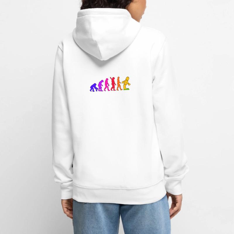 Brique de serrage Evolution Humanity Brique cloutée Veste à capuche bio Premium Unisexe