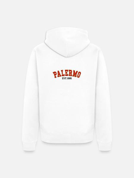 Palermo Est.1995 - Unisex Premium Organic Zip Hoodie - white
