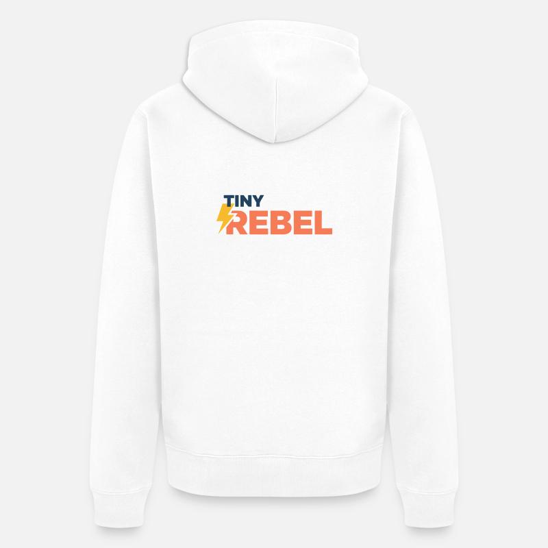 Tiny rebel - Veste à capuche bio Premium Unisexe - blanc
