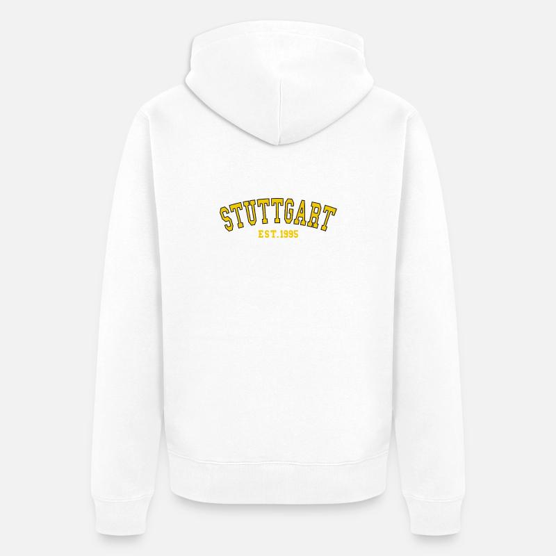 Stuttgart Est. 1995 - Veste à capuche bio Premium Unisexe - blanc
