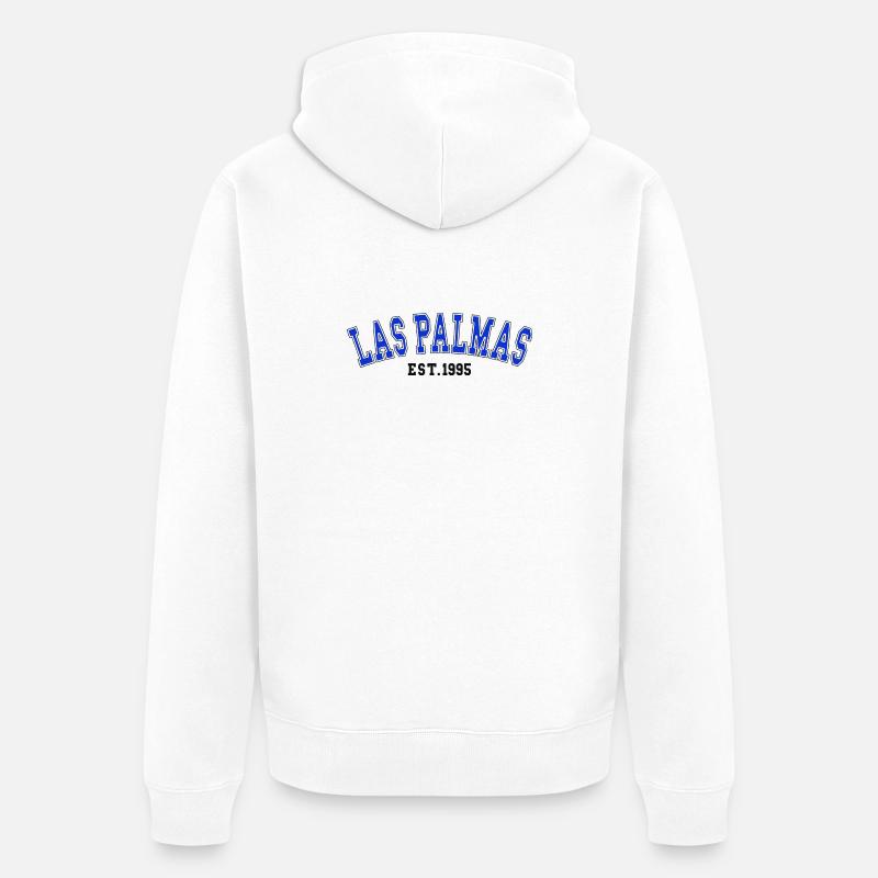Las Palmas Est. 1995 - Veste à capuche bio Premium Unisexe - blanc