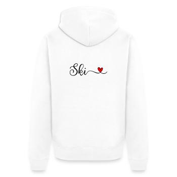 Ski - Veste à capuche bio Premium Unisexe - blanc - Dos - Thijin (182cm)