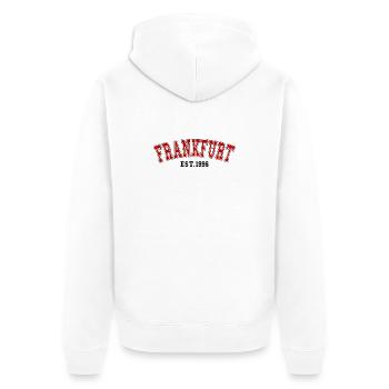 Est. Francfort, 1996 - Veste à capuche bio Premium Unisexe - blanc - Dos - Thijin (182cm)
