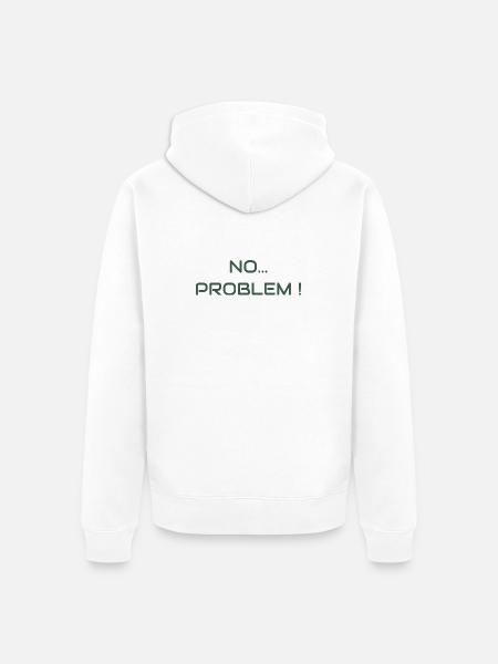 No problem ! The attitude vibe - Unisex Premium Organic Zip Hoodie - white
