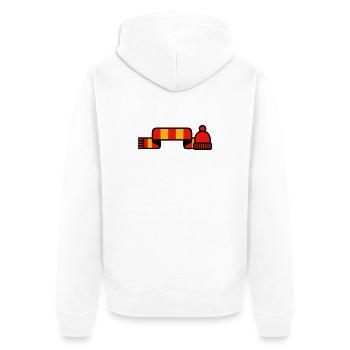 Foulard de supporter Logo du stade - Veste à capuche bio Premium Unisexe - blanc - Dos - Thijin (182cm)