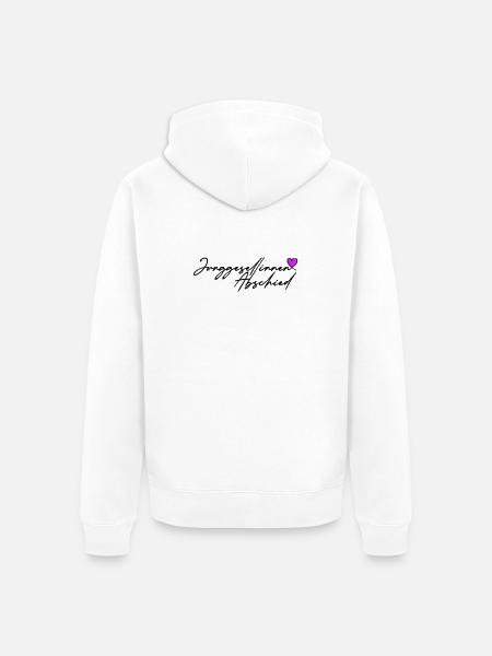 Junggesellinnen Abschied Herz - Unisex Premium Bio Zip Hoodie - Weiß